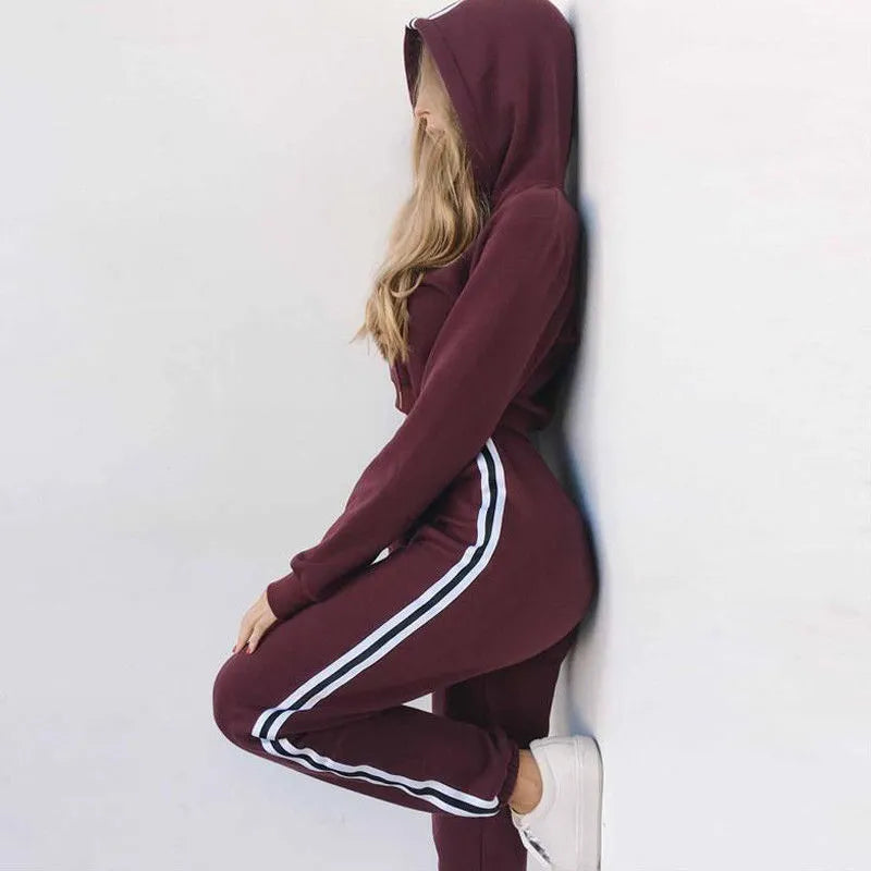 Vrouwen Set Outfits met Lange Mouwen Hoodie