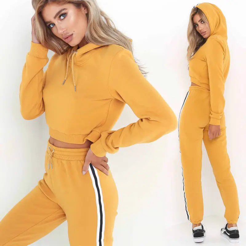 Vrouwen Set Outfits met Lange Mouwen Hoodie