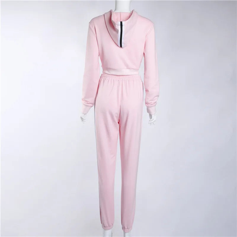 Vrouwen Set Outfits met Lange Mouwen Hoodie