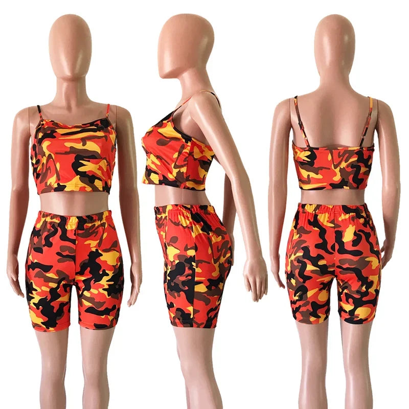 Top en broek Zomer Kort Trainingspak van vrouwen